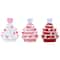Miss Valentine 4.5" Ceramic Miniature Trees Set, 3ct.